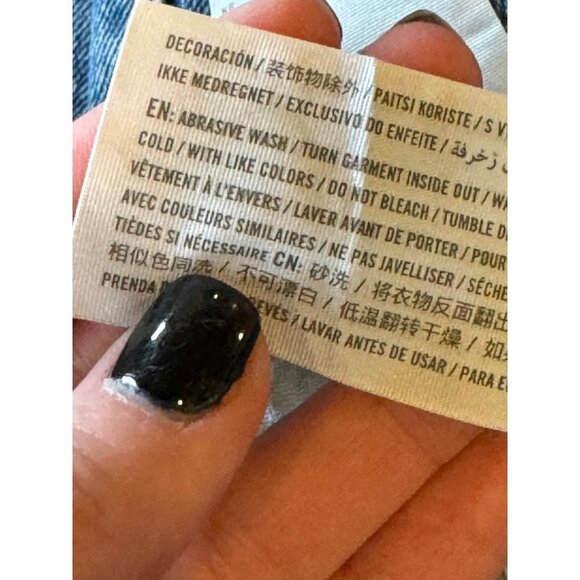 Abercrombie And Fitch Mom Jeans Womens 27 High Rise Paint Splatter Distressed - Picture 12 of 12